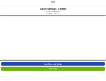 Tablet Screenshot of indianepalovenlittleton.com